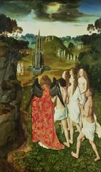 Paradies des symbolischen Brunnens